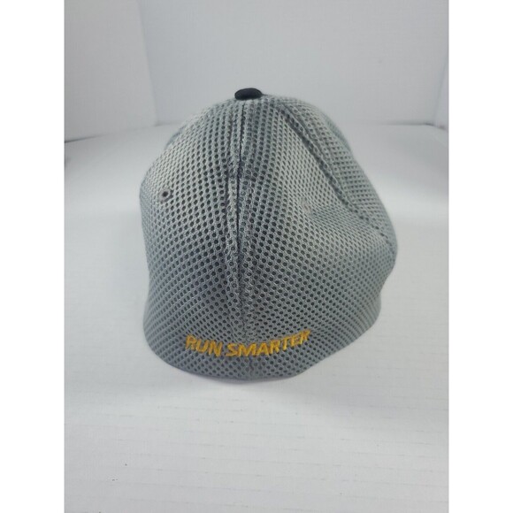 John Deere trucker men's hat dark gray cap with elastic back, light gray mesh - Picture 3 of 9